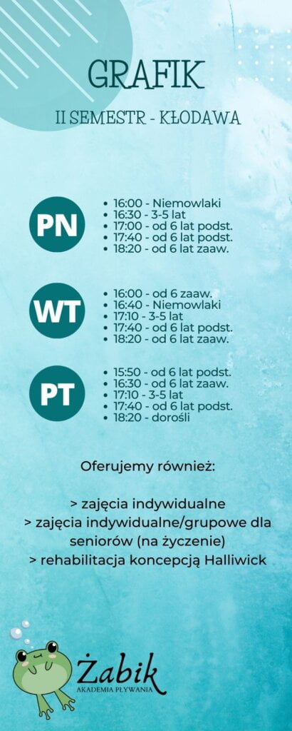 Grafik Akademia pływania Kłodawa